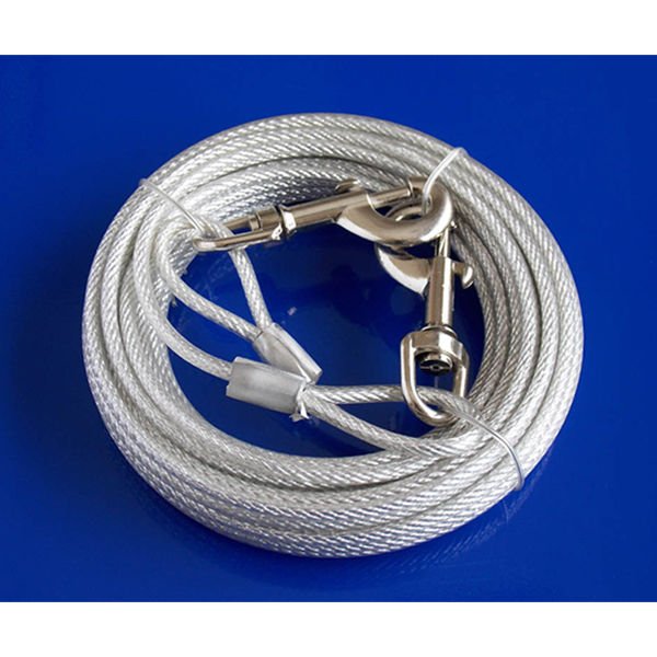 Eastland 9 M 5 Mm Çelik Bahçe Bağlama Halatı Gri | Köpek Bahçe Bağlama Kayışı