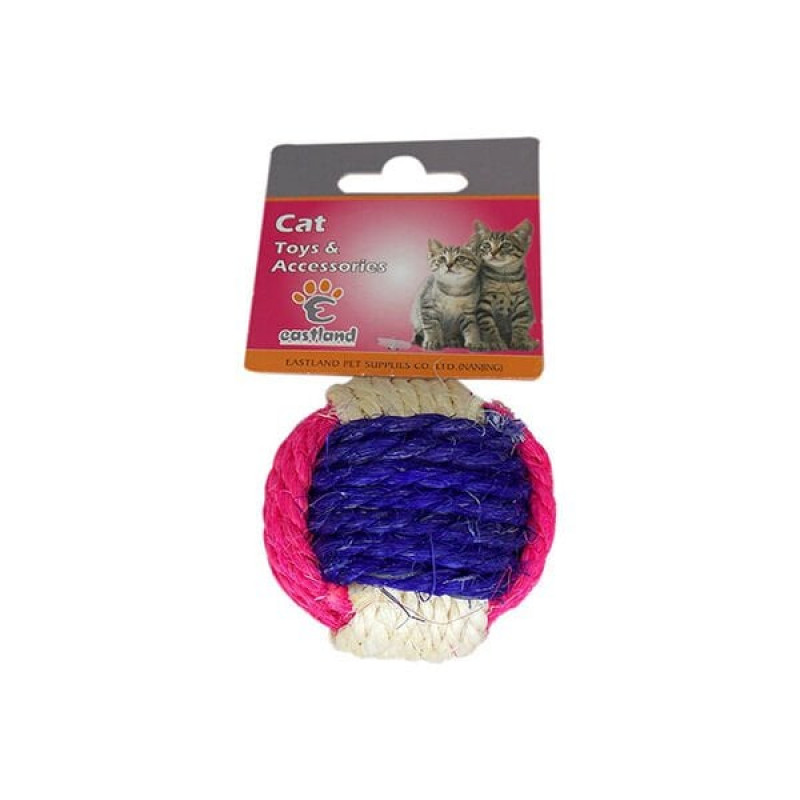 Eastland Sisal 6.5 Cm Top Tırmalama Mavi | Kedi Top Oyuncak
