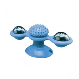 Vantuzlu Yel Değirmeni Mavi | Plastik Kedi Oyuncağı Vantuzlu Yel Değirmeni Mavi | Plastik Kedi Oyuncağı