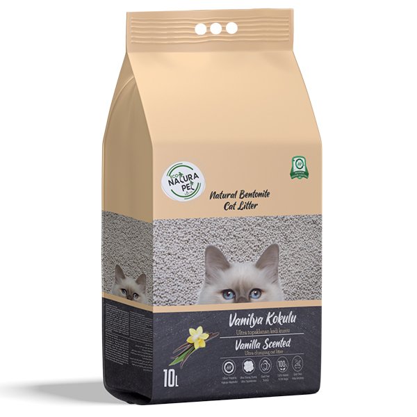 Eco Natura 10 Lt Vanilya Kokulu İnce Taneli Doğal Kedi Kumu | Doğal Kedi Kumu