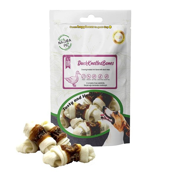 Eco Natura 100 Gr Ördek Eti Sargılı Düğüm Kemik | Köpek Kemik Ödül Maması