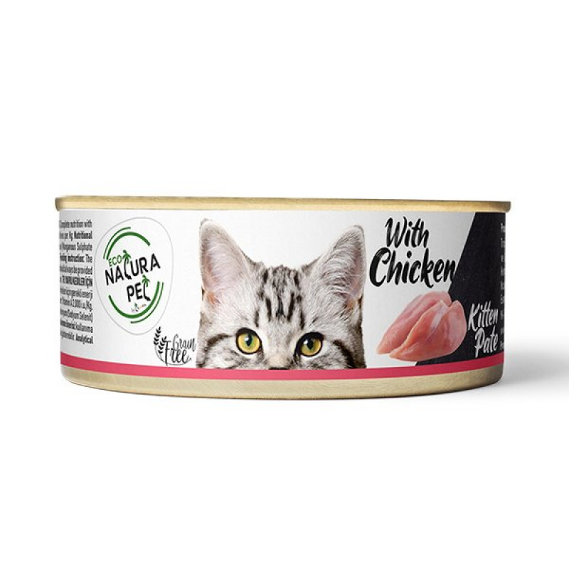 Eco Natura 80 Gr Kitten Tavuklu | Yavru Kedi Maması Eco Natura 80 Gr Kitten Tavuklu | Yavru Kedi Maması