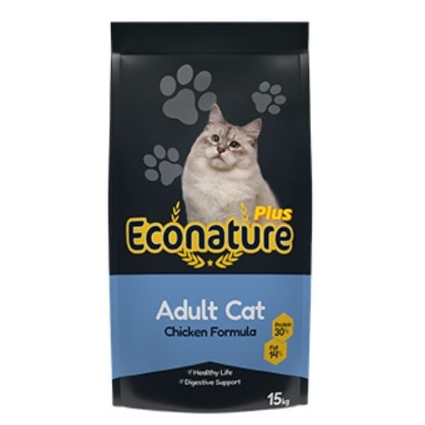 Econature 15 Kg Plus Tavuk | Yetişkin Kuru Kedi Maması