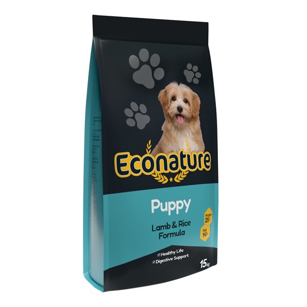 Econature 15 Kg Yavru Kuzu Etli & Pirinçli | Yavru Köpek Kuru Maması