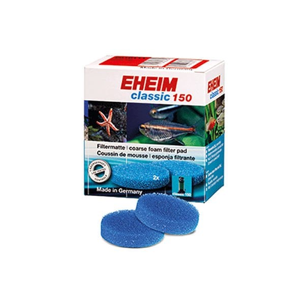 Eheim 2 Adet Classic 150 Yedek Kalın Sünger Mavi | Akvaryum Filtre Malzemesi