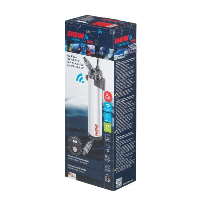 Eheim 50x11.5x13 Cm ReeflexUV+E 1500 UV Wifi Kontrollü Su Düzenleyici Filtre 19W 700 Lt/s | Akvaryum Filtre Malzemesi