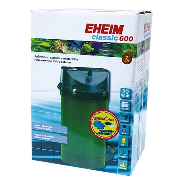 Eheim Classic 600 2217-02 Dış Filtre Paketi | Akvaryum Dış Filtre