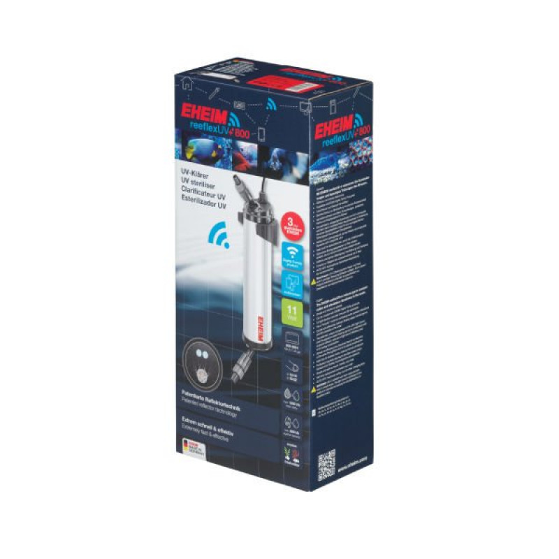 Eheim ReeflexUV+E 800 UV Wifi Kontrollü Su Düzenleyici Filtre 50x11.5x13 Cm 14W 400 Lt/s | Akvaryum Uv Filtre