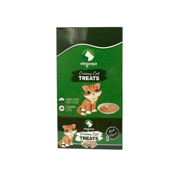 Elegance 25 Adet Creamy Treats Malt 15 Gr | Kedi Atıştırmalık Ödül Maması