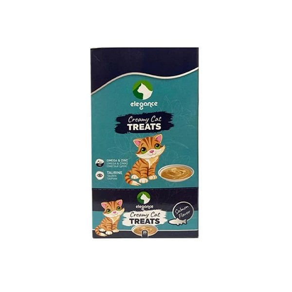 Elegance 25 Adet Creamy Treats Somon 15 Gr | Kedi Sıvı Ödül Maması