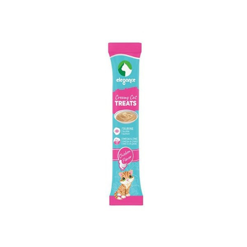 Elegance 4 Adet Creamy Treats Tavuk 15 Gr | Kedi Sıvı Ödül Maması Elegance 4 Adet Creamy Treats Tavuk 15 Gr | Kedi Sıvı Ödül Maması