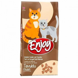 Enjoy 15 Kg Yetişkin Tavuklu | Yetişkin Kuru Kedi Maması