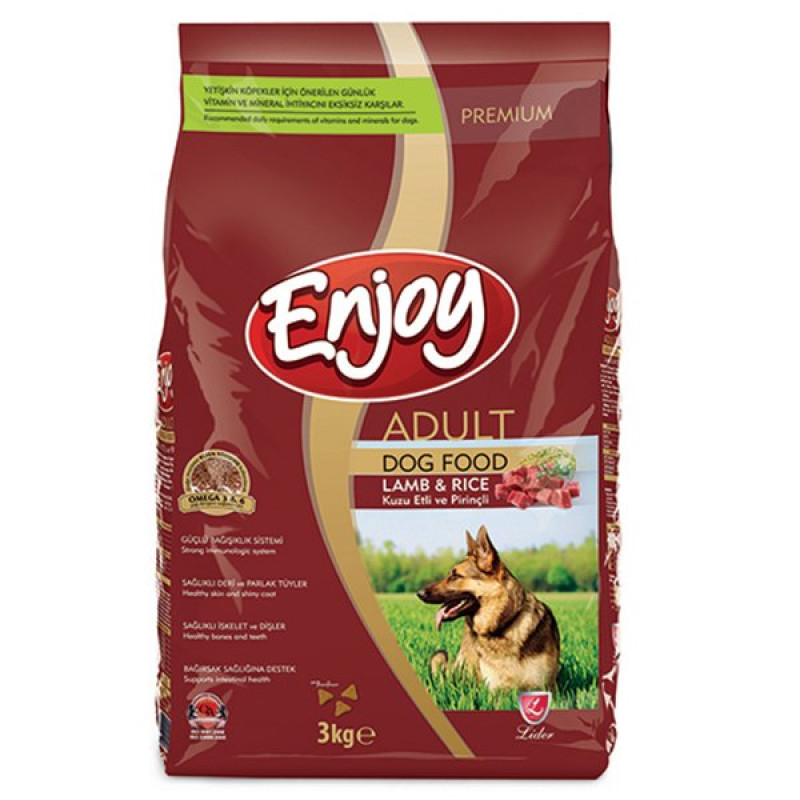 Enjoy 3 Kg Kuzulu ve Pirinçli Yetişkin | Yetişkin Köpek Kuru Maması Enjoy 3 Kg Kuzulu ve Pirinçli Yetişkin | Yetişkin Köpek Kuru Maması