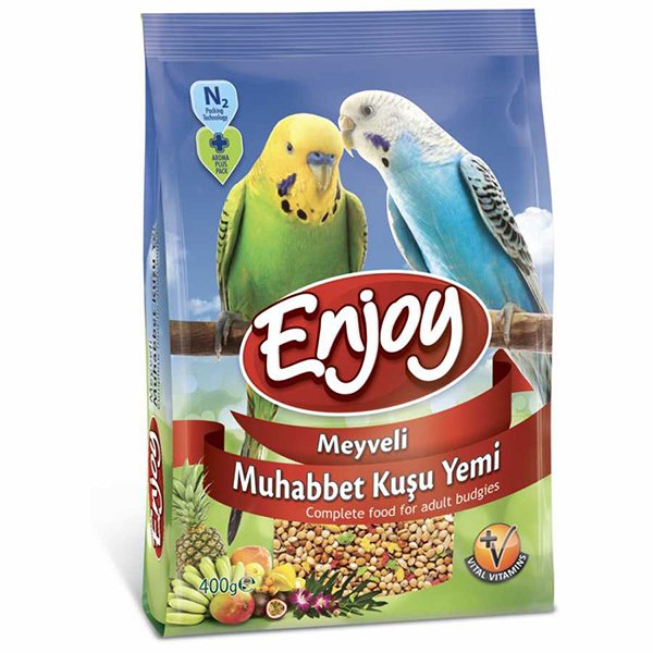 Enjoy 400 Gr Meyveli Muhabbet Kuşu Yemi | Kuş Yemi