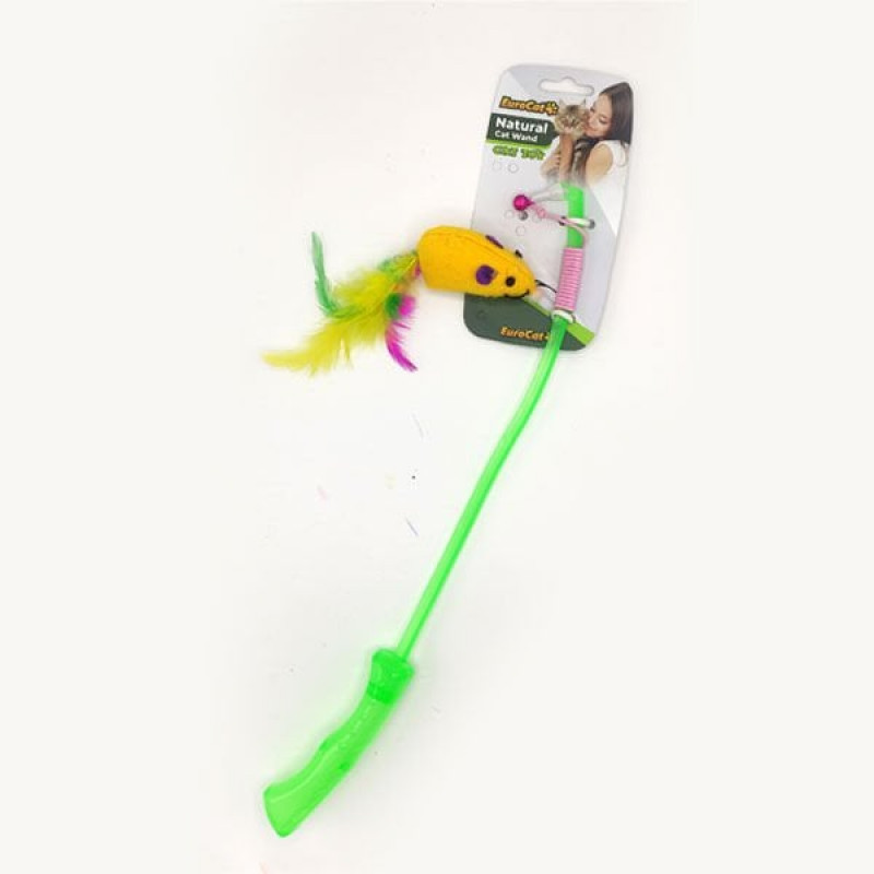 Euro Cat 40 Cm İpli Kuyruklu Fare Kedi Oltası Plastik Saplı | Kedi Oltası Euro Cat 40 Cm İpli Kuyruklu Fare Kedi Oltası Plastik Saplı | Kedi Oltası