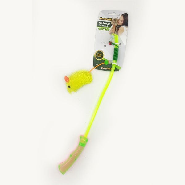 Euro Cat 40 Cm Kumaş Fare Kedi Oltası Plastik Saplı | Kedi Oltası