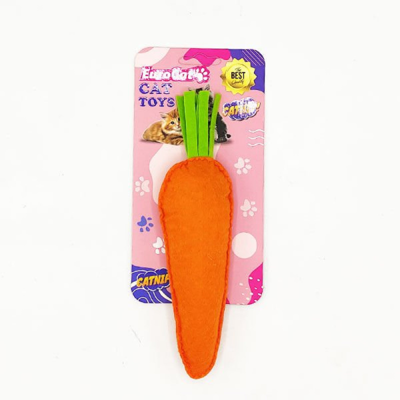 Euro Cat Toys Peluş Havuç Kedi Oyuncağı Turuncu Yeşil Euro Cat Toys Peluş Havuç Kedi Oyuncağı Turuncu Yeşil