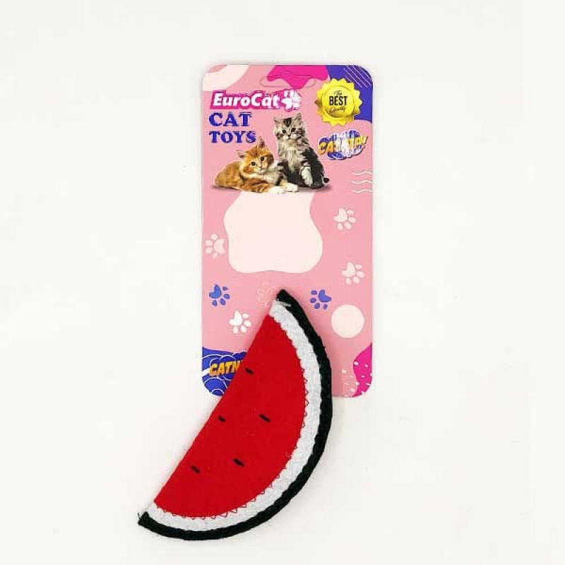 Euro Cat Toys Peluş Karpuz Kedi Oyuncağı Beyaz Kırmızı Siyah | Peluş Kedi Oyuncağı Euro Cat Toys Peluş Karpuz Kedi Oyuncağı Beyaz Kırmızı Siyah | Peluş Kedi Oyuncağı