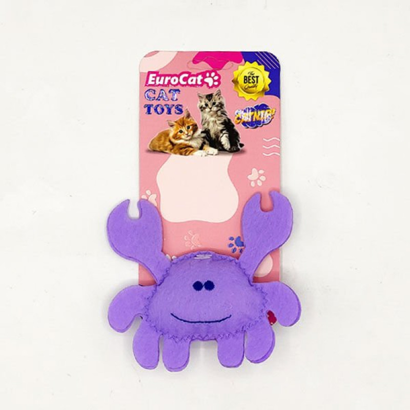 Euro Cat Toys Peluş Yengeç Kedi Oyuncağı Mor | Peluş Kedi Oyuncağı Euro Cat Toys Peluş Yengeç Kedi Oyuncağı Mor | Peluş Kedi Oyuncağı