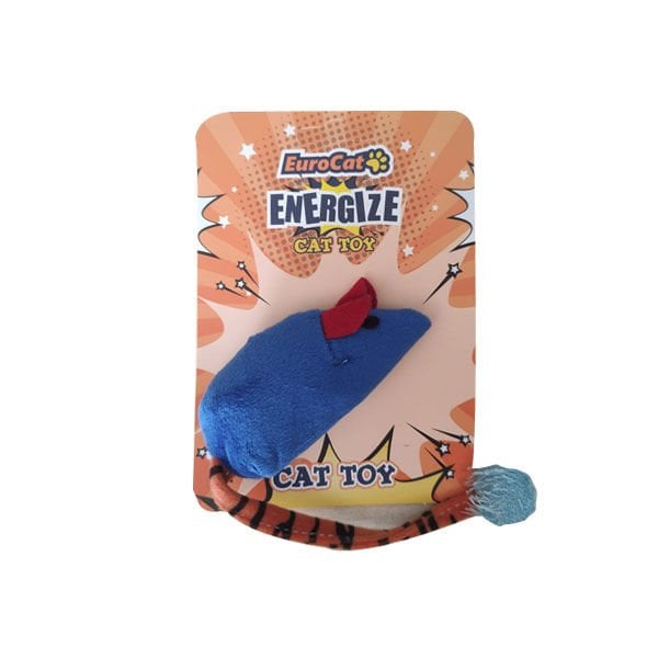 Euro Cat Uzun Kuyruklu Fare Mavi | Peluş Kedi Oyuncağı