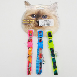Eurocat 10mm/28 Cm Dalga Desenli Tasma (3 Adet) | Kedi Boyun Tasması Eurocat 10mm/28 Cm Dalga Desenli Tasma (3 Adet) | Kedi Boyun Tasması
