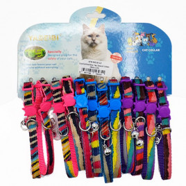 Eurocat 10mm-28 Cm Desenli Tasma (12 Adet) | Kedi Boyun Tasması Eurocat 10mm-28 Cm Desenli Tasma (12 Adet) | Kedi Boyun Tasması