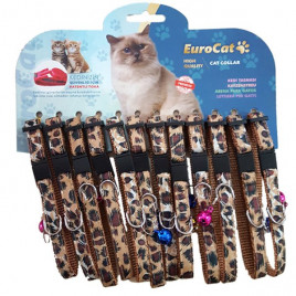 Eurocat 10mm/28 Cm Leopar Desenli Tasma (12 Adet) | Kedi Boyun Tasması Eurocat 10mm/28 Cm Leopar Desenli Tasma (12 Adet) | Kedi Boyun Tasması