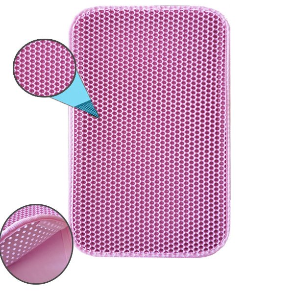 Eurocat 38x59 Cm Kum Toplayan Elekli Kedi Kumu Paspası Pembe | Kedi Tuvalet Paspası