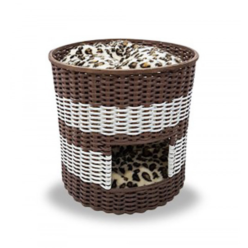 EuroCat 47x47x45,5 Cm Kedi Evi Beyaz- K.Kahve | Kedi Evi EuroCat 47x47x45,5 Cm Kedi Evi Beyaz- K.Kahve | Kedi Evi