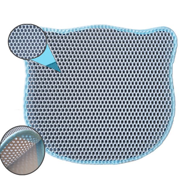 Eurocat 58x67 Cm Kum Toplayan Elekli Kedi Kumu Paspası Mavi | Kedi Tuvalet Paspası