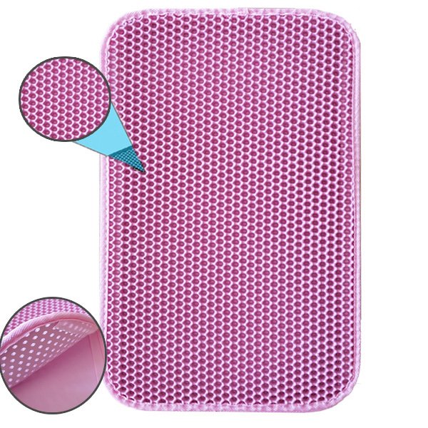 Eurocat 66x116 Cm Kum Toplayan Elekli Kedi Kumu Paspası Pembe | Kedi Tuvalet Paspası