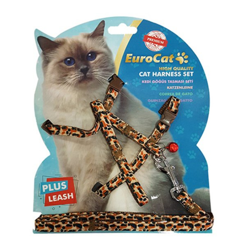 Eurocat Göğüs Tasması Leopar Desenli | Kedi Göğüs Tasması Eurocat Göğüs Tasması Leopar Desenli | Kedi Göğüs Tasması