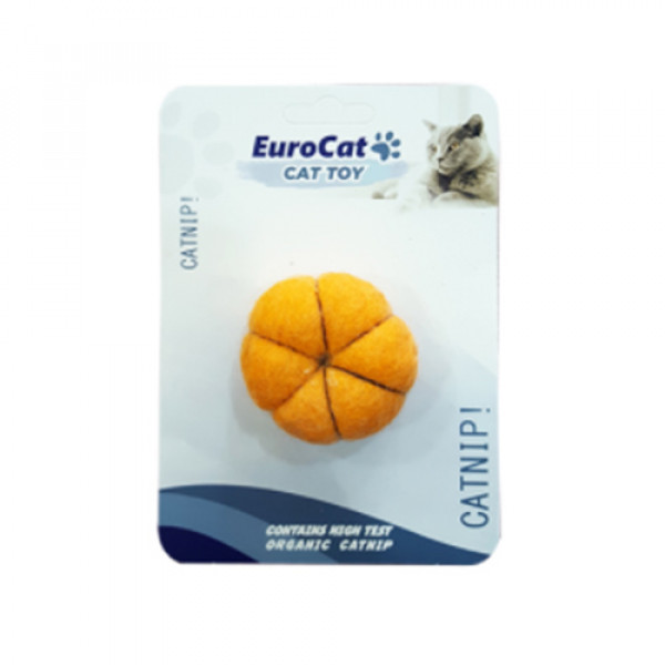 EuroCat Kedi Oyuncağı Balkabağı | Kedi Top Oyuncak
