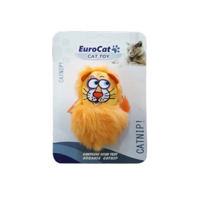 EuroCat Kedi Oyuncağı Turuncu Aslan | Kedi Top Oyuncak