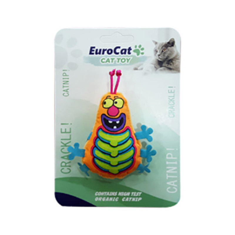 EuroCat Turuncu Tırtıl | Kedi Top Oyuncak