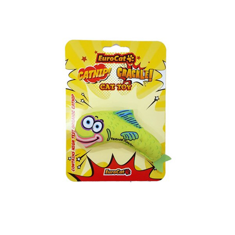 Eurocat Yeşil Balık Oyuncak | Kedi Otlu Oyuncak Eurocat Yeşil Balık Oyuncak | Kedi Otlu Oyuncak