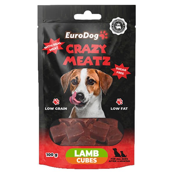 Euro Dog 100 Gr Kuzulu Küp Doğal Ödül Maması | Köpek Atıştırmalık Ödül Maması