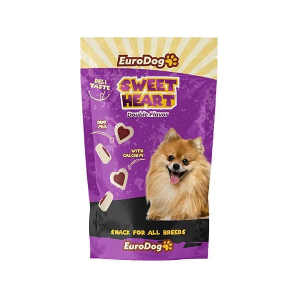 Euro Dog 100 Gr Sweet Heart Kuzu | Köpek Atıştırmalık Ödül Maması