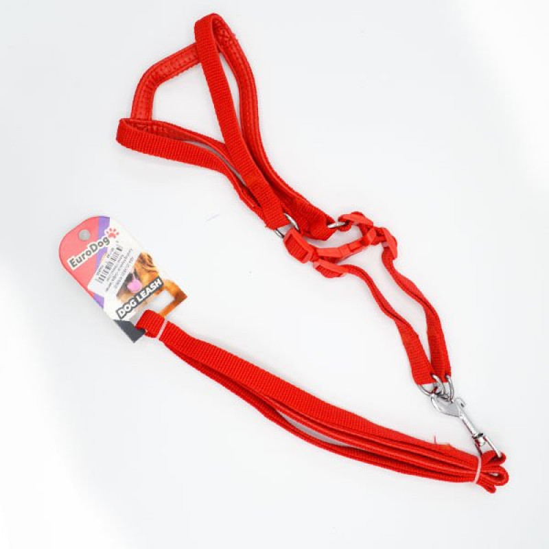 Euro Dog 115 Cm 15 Mm Uzatma ve Göğüs Kırmızı | Köpek Göğüs Tasması Euro Dog 115 Cm 15 Mm Uzatma ve Göğüs Kırmızı | Köpek Göğüs Tasması