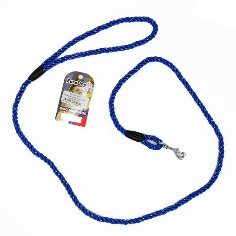 Euro Dog 120 Cm 8 Mm Reflektörlü Gezdirme Mavi | Köpek Gezdirme Tasması Euro Dog 120 Cm 8 Mm Reflektörlü Gezdirme Mavi | Köpek Gezdirme Tasması
