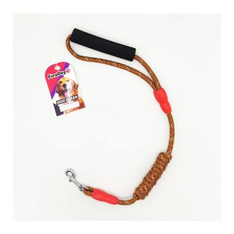 Euro Dog 120 Cm 8 Mm Reflektörlü Uzatma Kahverengi | Köpek Gezdirme Tasması Euro Dog 120 Cm 8 Mm Reflektörlü Uzatma Kahverengi | Köpek Gezdirme Tasması