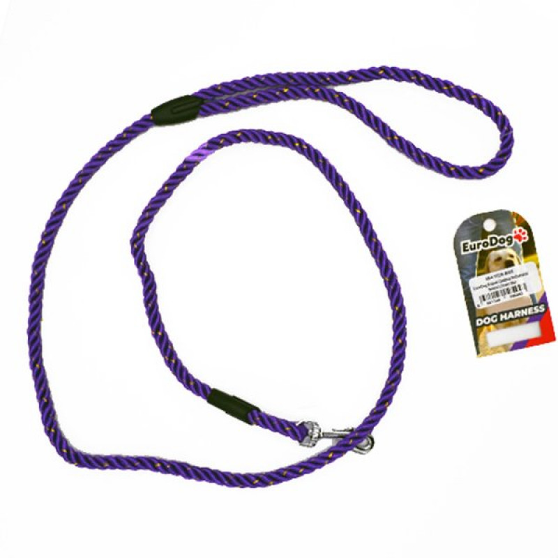 Euro Dog 120 Cm 8 Mm Uzatma Reflektörlü Mor | Köpek Gezdirme Tasması Euro Dog 120 Cm 8 Mm Uzatma Reflektörlü Mor | Köpek Gezdirme Tasması