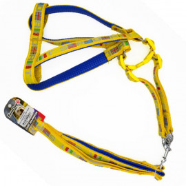 Euro Dog 120 Cm Uzatma Tasması+Göğüs Tasması Sarı