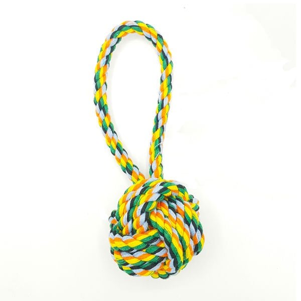 Euro Dog 18 Cm Örme Topuzlu Beyaz Yeşil | Köpek Çiğneme