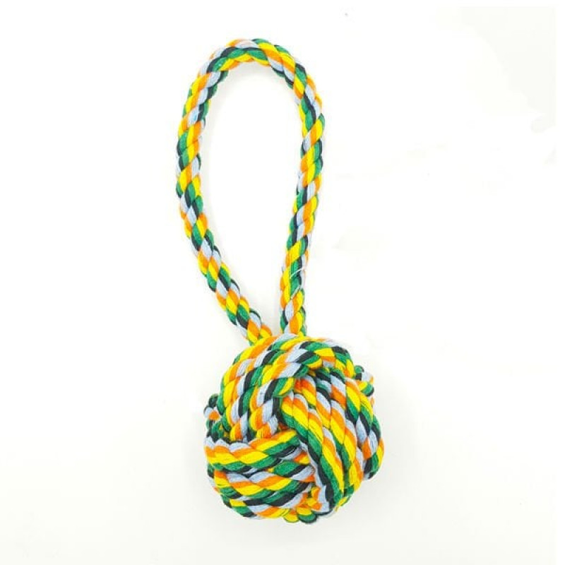 Euro Dog 18 Cm Örme Topuzlu Beyaz Yeşil | Köpek Çiğneme Euro Dog 18 Cm Örme Topuzlu Beyaz Yeşil | Köpek Çiğneme