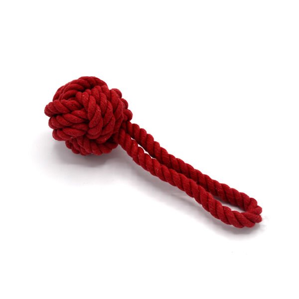 Euro Dog 18 Cm Örme Topuzlu Kırmızı | Köpek Çiğneme