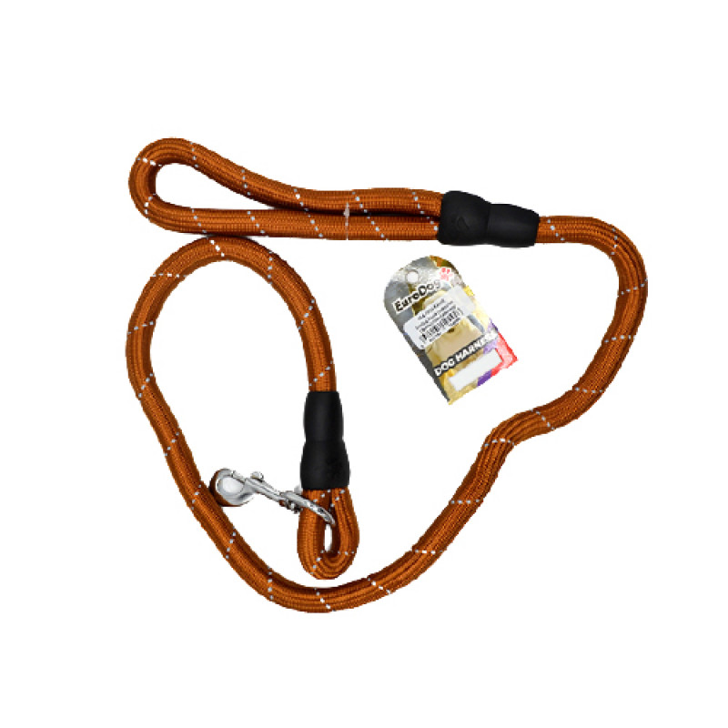 Euro Dog 18 Mmx120 Cm Uzatma Reflektörlü Kahve | Köpek Gezdirme Tasması Euro Dog 18 Mmx120 Cm Uzatma Reflektörlü Kahve | Köpek Gezdirme Tasması