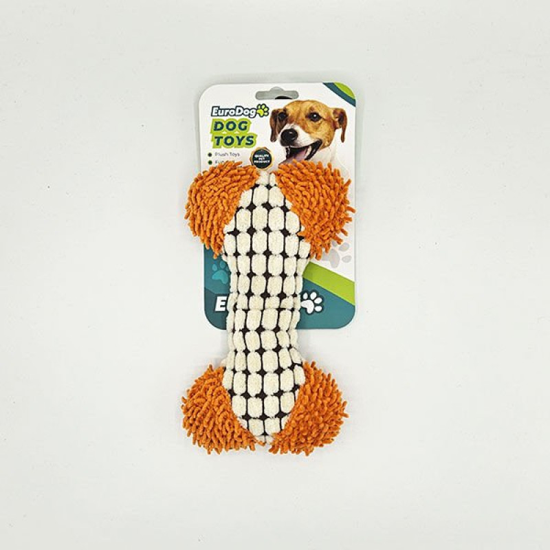 Euro Dog 18X12 Cm Peluş Kemik Püsküllü | Kumaş Ve Peluş Köpek Oyuncağı Euro Dog 18X12 Cm Peluş Kemik Püsküllü | Kumaş Ve Peluş Köpek Oyuncağı