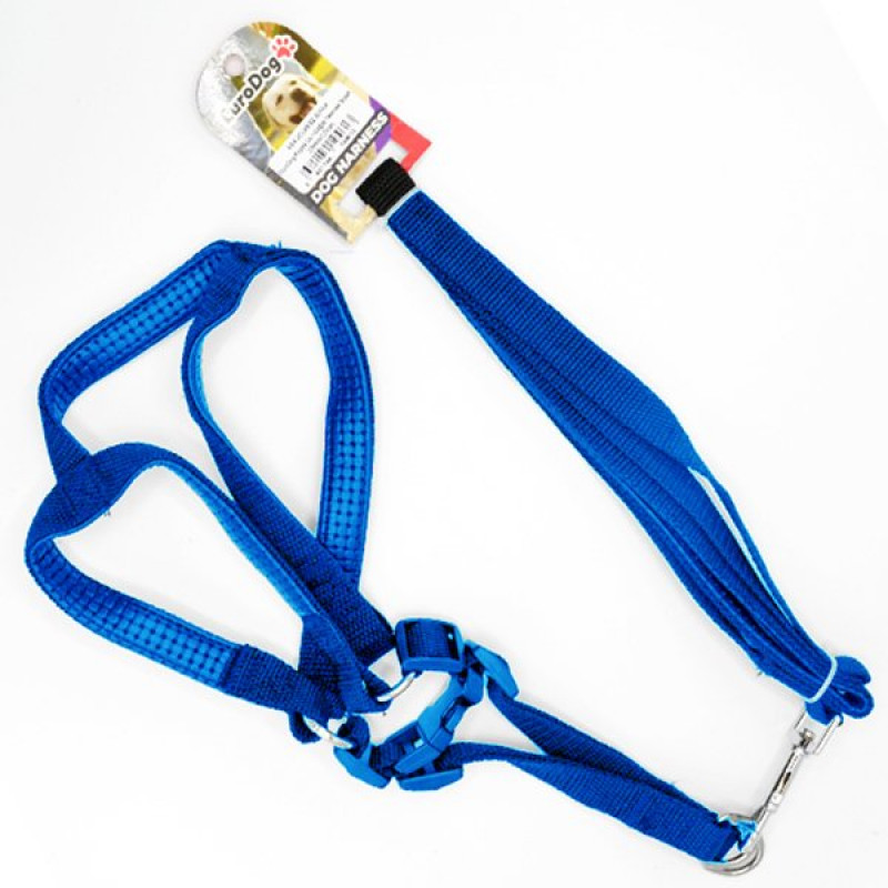 Euro Dog 20mmx120 Cm Uzatma Tasması+Göğüs Tasması Mavi | Köpek Gezdirme Tasması Euro Dog 20mmx120 Cm Uzatma Tasması+Göğüs Tasması Mavi | Köpek Gezdirme Tasması