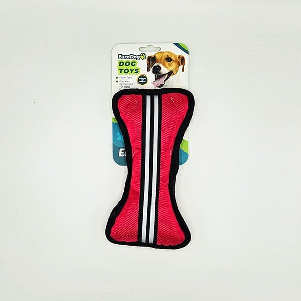 Euro Dog 22X11 Cm Şeritli Kumaş Kemik | Kumaş Ve Peluş Köpek Oyuncağı